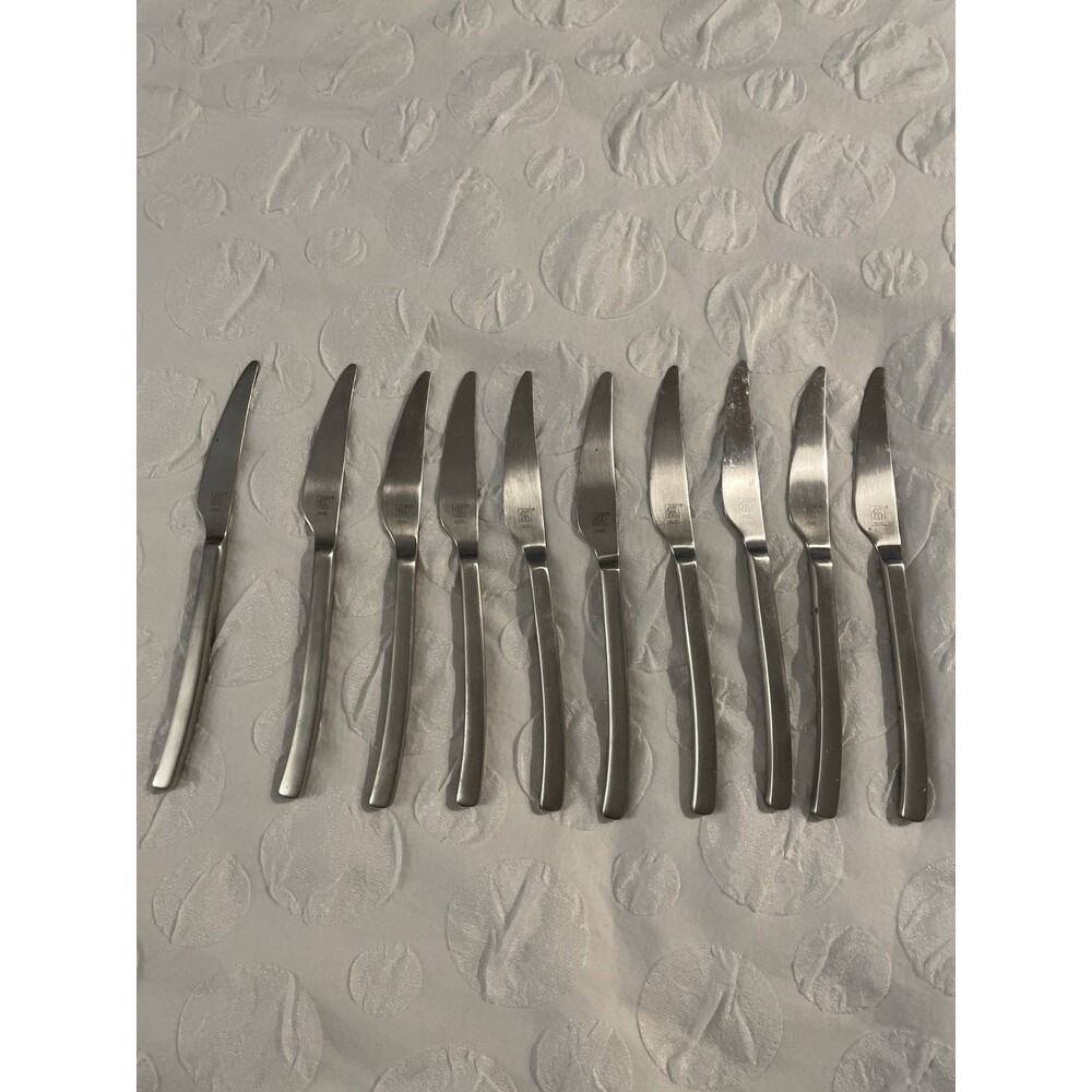 Zwilling J.A. Henckels OPUS 18/10 Stainless Dinner Knives  Lot of 10